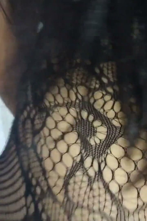 Riding with My Big Ass on the Big Cock While Wearing Bodystocking That My Husband Bought Me