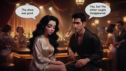 Beni Loses Her Inhibitions in a Wild Swing Club Night Adventure (ai Generated)