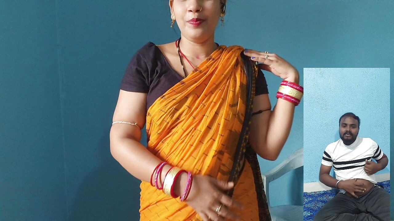 My desi bhabhi showing me big boobs and Big ass on video call when she alone at home