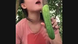 Official method of consuming a cucumber