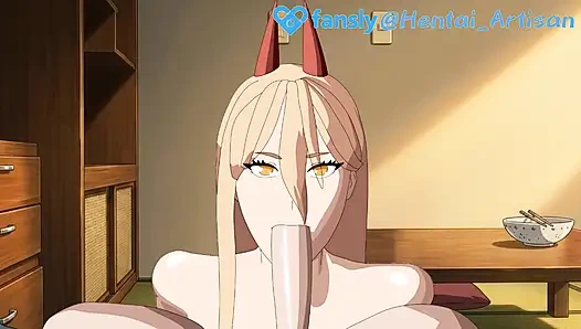 Power Chainsaw Man Hentai - hentai artisan deepthroat kontak mata pov, animasi tanpa sensor terbaik, aturan 34