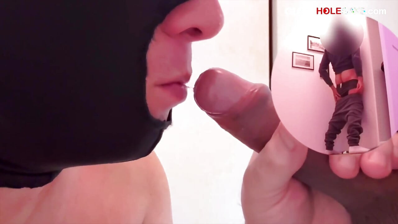 Straight Cock at the Gloryhole - Tongued Until He Cums