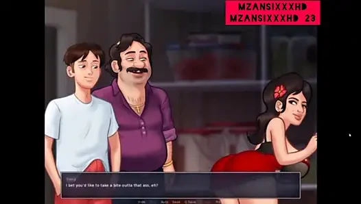 Italienischer cuckold-ehemann teilt ehefrau! (Summertime saga-gameplay)