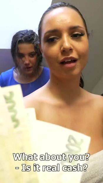 Iconic moment from "Czech Streets - Watching Girls Taking Shower"