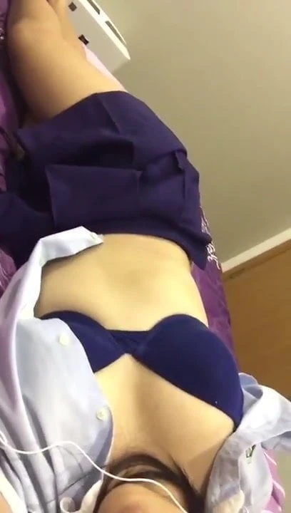 Asian Slut Teases in School Uniform