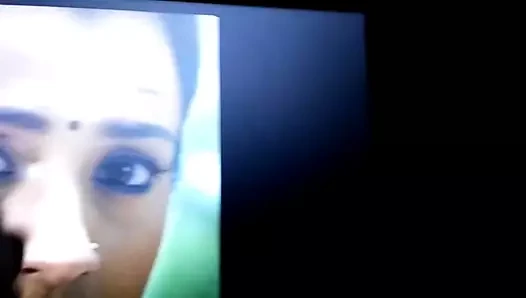 trisha face licking
