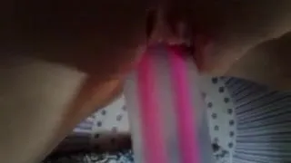 Bubble wand in pussy