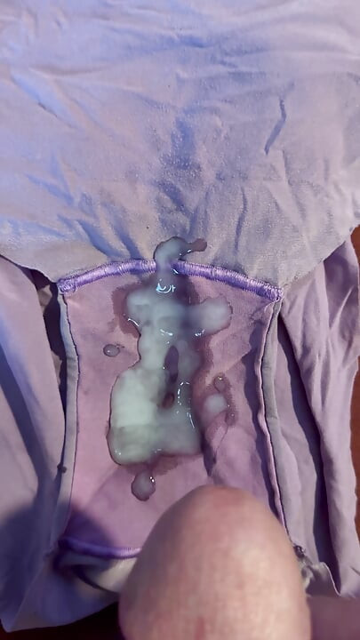 Cum on wife’s panties 33