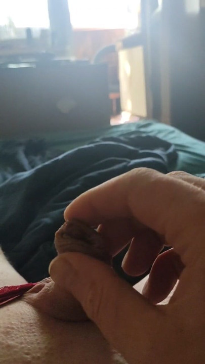 Clitoris, small penis ready for anal