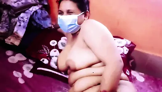 An Asian woman and a young Bangladeshi woman are seen engrossed in intense sex.