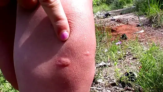 Teen ebony get her coochie rammed in the open