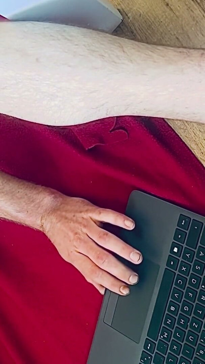 Beautiful German solo nude Stiff cock in close-up. I massage my thick glans. | Clip 1