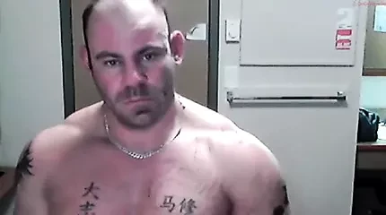 Big dick muscle daddy jerk off