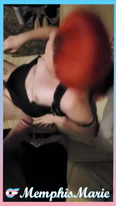 Spectacular moment from "Shemale and male swap blowjobs and masturbate with toys"