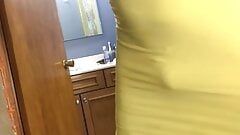 crossdresser showing off perfect body and ass
