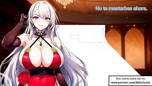 Ролевая игра с испанской аудио, инструкция по. Твоя госпожа принимает твою клетку... но она не даст тебе кончить!