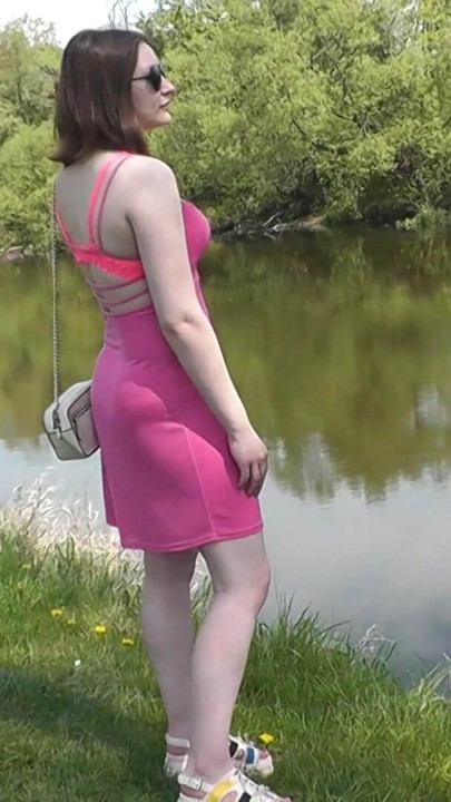 Great spring mood from the beautiful sweet and sexy teenager girl Assol. Music video Public In public Publicly Outdoors Outside | Clip 2