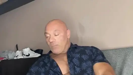 Mr Guru Bodybuilding Daddy Wank at Home