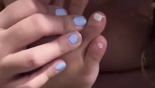 Custom Video: Playing With My Pussy, Tits & Sucking My Toes