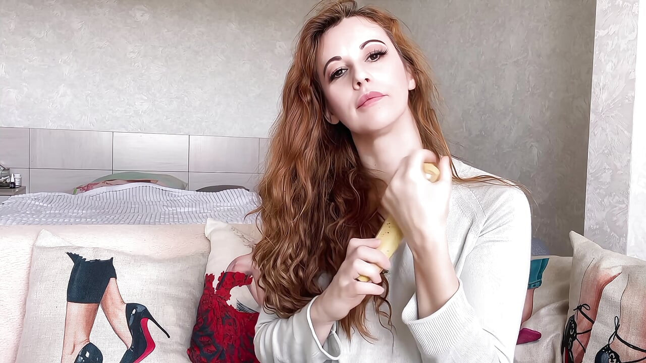 Sexy Banana Tongue Seduction