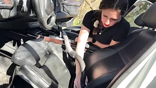 Outdoor Car Vacuum Leather Seats