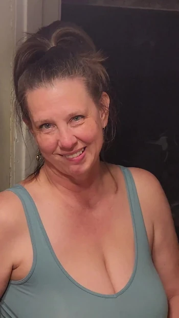 Captivating moment from "A Lonely MILF seduces a young man who rents her basement apartment. "The landlady" Part 1."