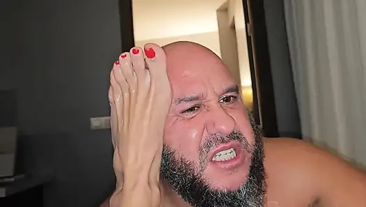 Footjob dan fetish kaki yang