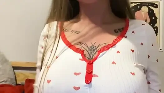 Watch this horny tattooed teen can't stop trembling as her fingers slide...