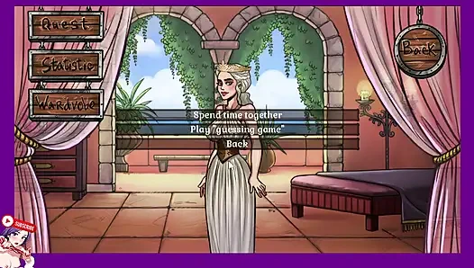 Daenerys mit verbundenen Augen. Wir spielen auf seinen Knien EP 5