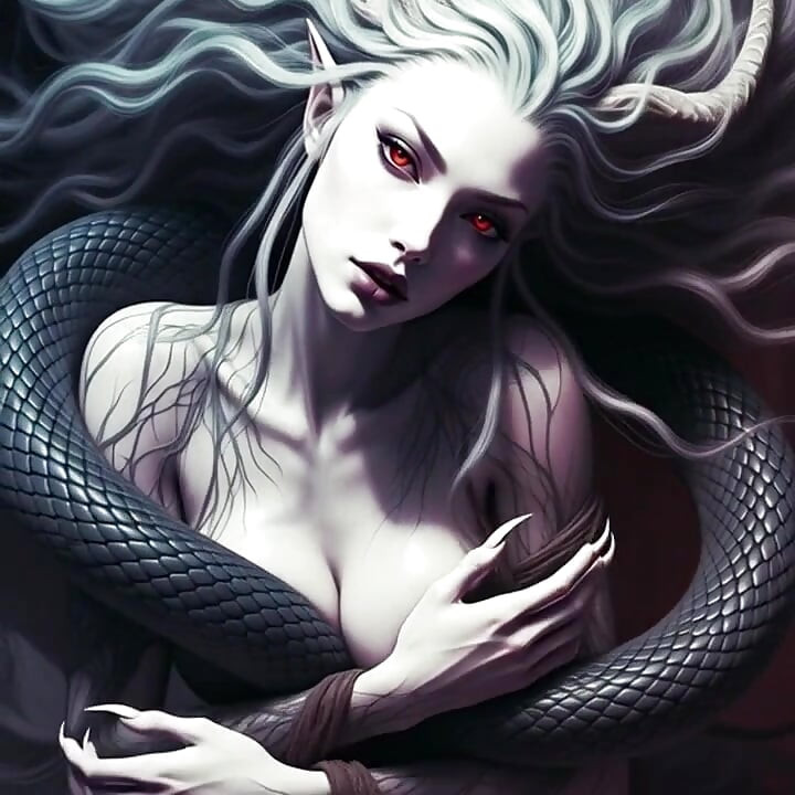 La mujer demonio de IA necesita tu semilla...