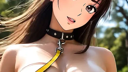 Halka açık parkta büyük göğüslü üvey kızını memnun eden bakış açısı