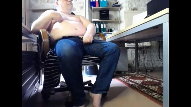 grandpa stroke on webcam
