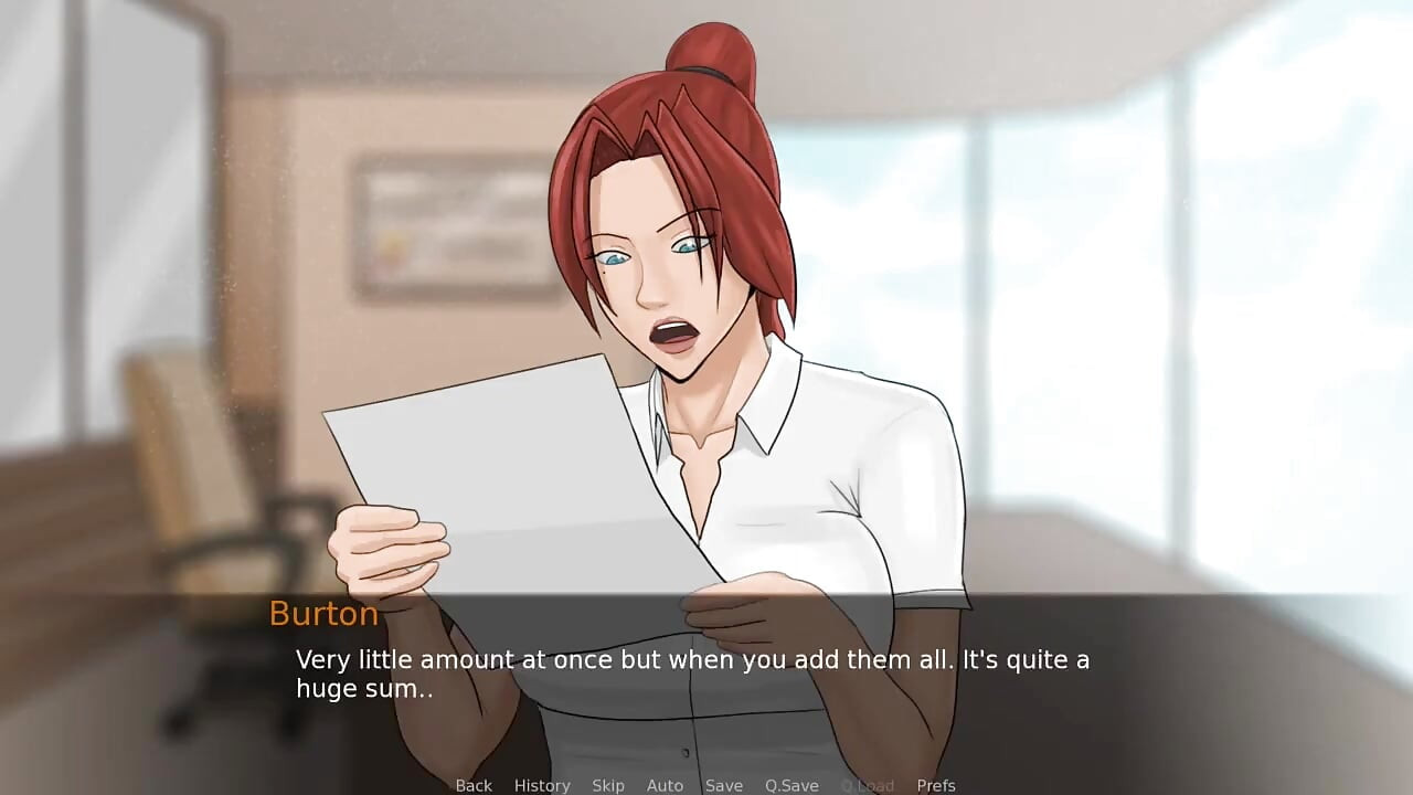 Eva's Ecstasy Gameplay #05 Busty Redhead Is Trained by the Boss to Be Submissive.