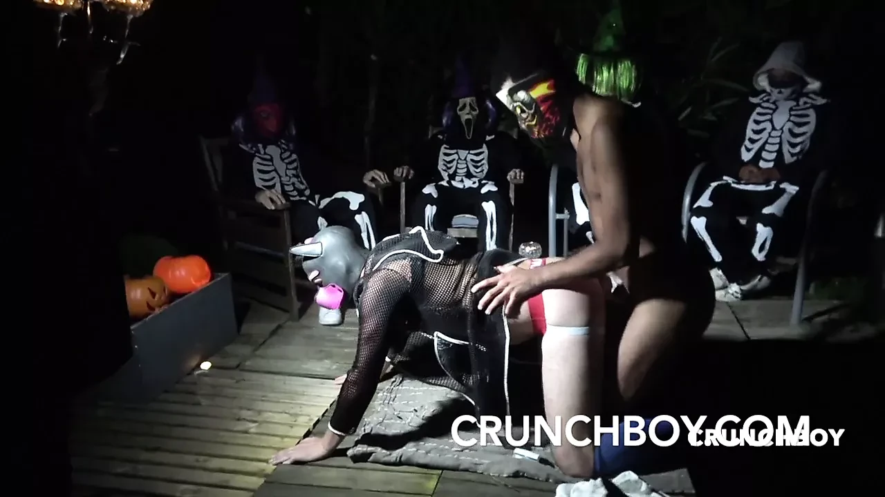 FUCKED BAREBACK FOR the halloween ceremeony with submission
