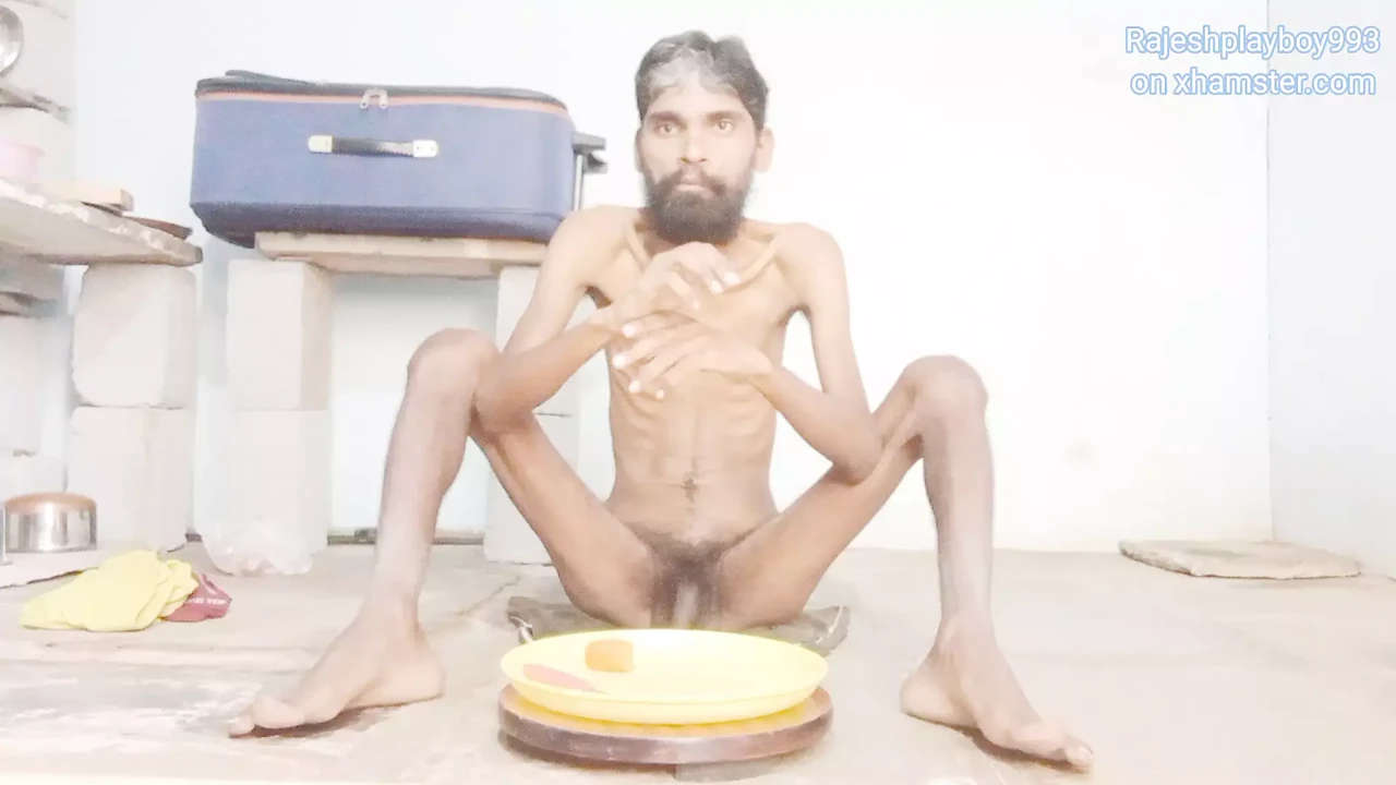 Sexy hot boy Rajeshplayboy993 eating carrot part 2.