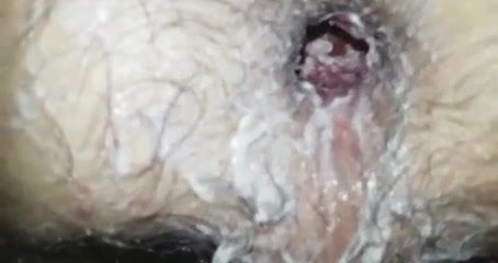 Ass of husband anally fisted