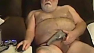 grandpa stroke on webcam