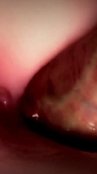 very close-up cock enters my secretary wet holes | Clip 1