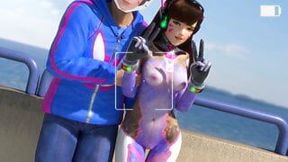 D.va PMV HMV - Prostituierte im Rave - sfm-blender-3d