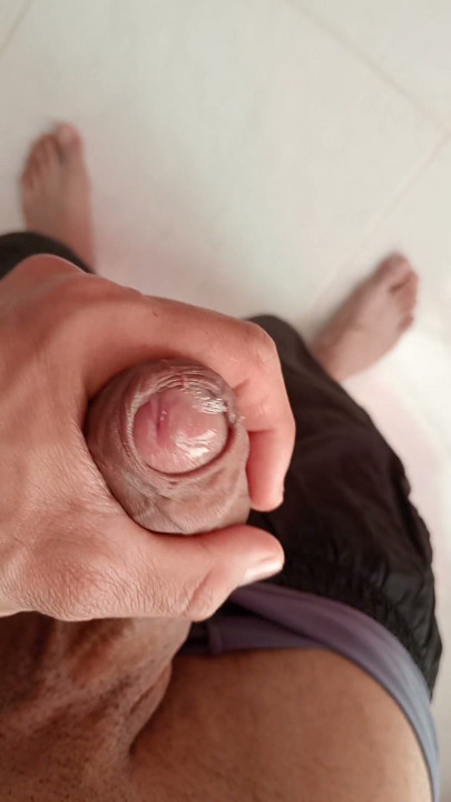 big and Venezuelan penis, intense masturbation in pantyhose, close-up, I'm your bitch | Clip 2