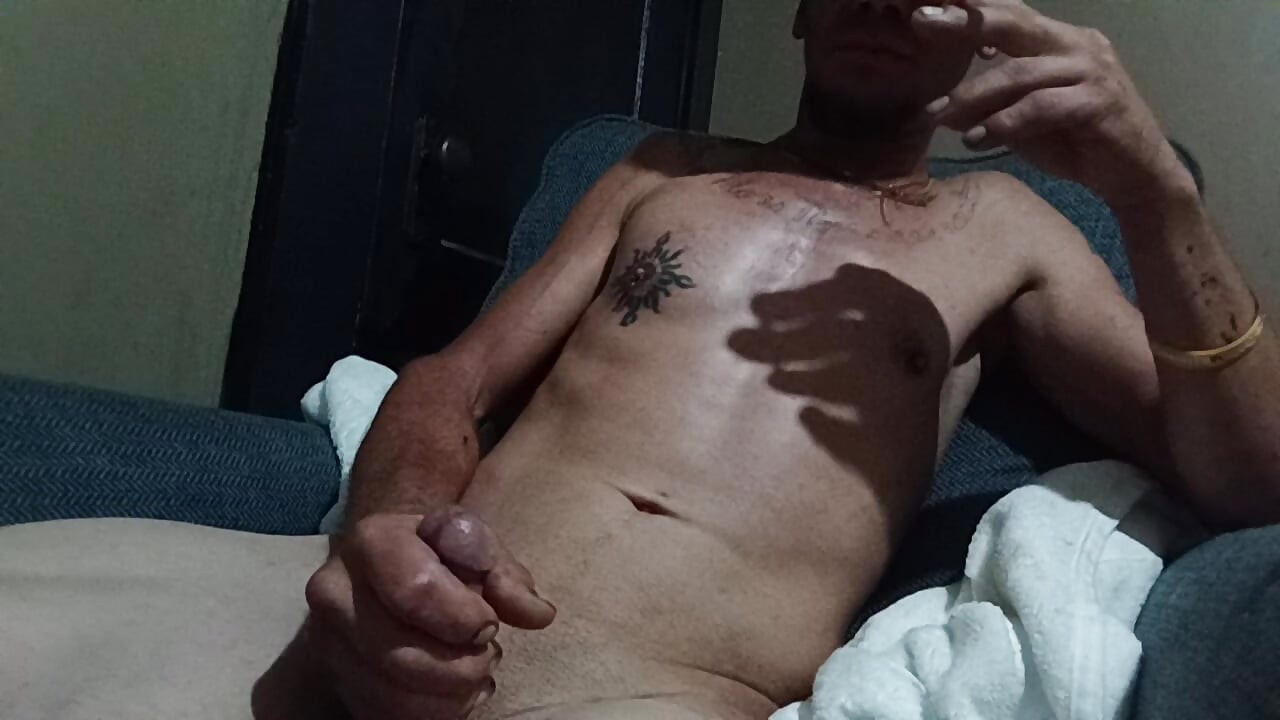 Getting used to camera, cum on!
