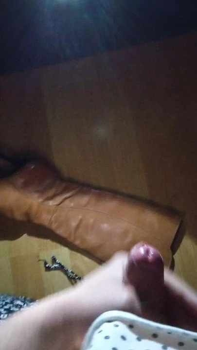 I came on my boots
