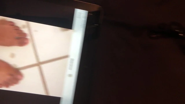 My foot cum tribute