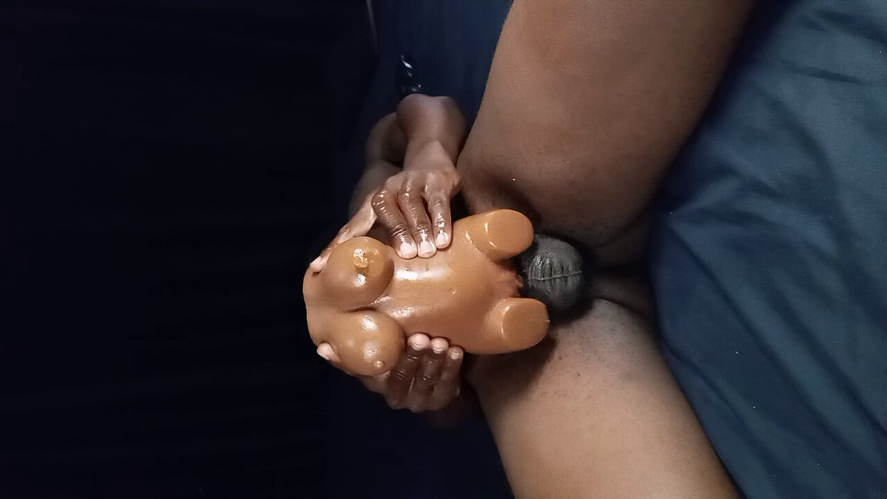 practicing anal,fucking my sex doll