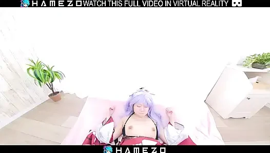 Sexy Japanese girl Cocona Himekawa pleases her boyfriend,in VR.