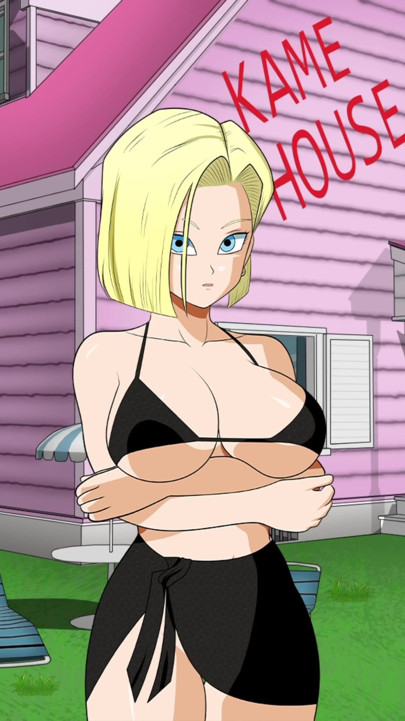 Hybrid Eroventures - Minibikinien til den provoserende Android 18 | Klipp 1