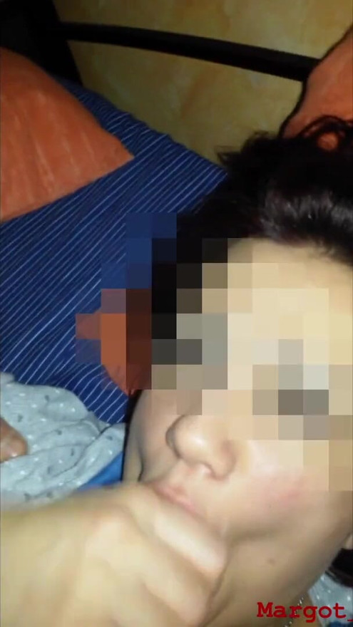 I crawl into my stepmom's bed and stick my cock in her mouth and she doesn't want me to cum. Part 1 of 2 | Clip 2