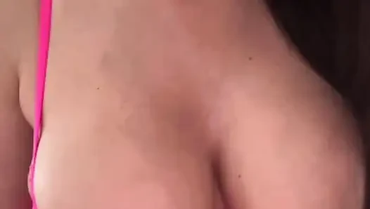 Stepmom in stockings with big tits