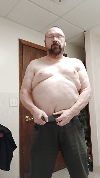 Daddy was too hot for clothes