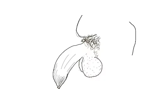 Ehite Draw porn video – Lets draw a big black uncircumcised cock